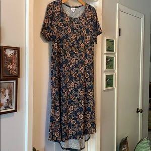 LuLaRoe Floral Carly NO POCKET dress